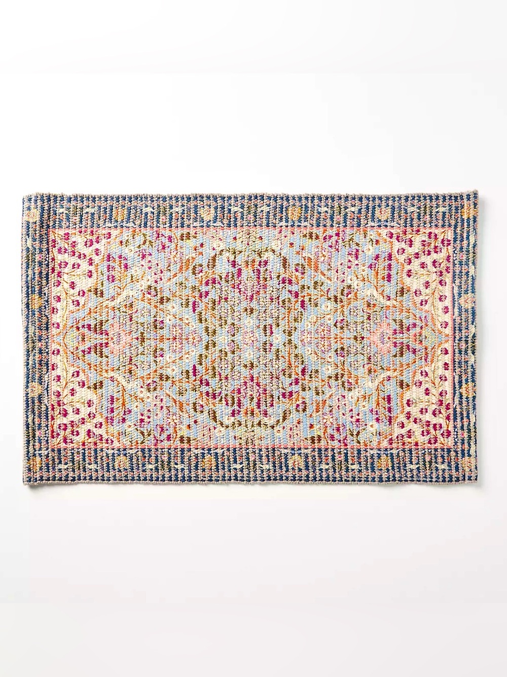 Anthropologie Hideaway Woven Boho Cotton Rug, 2x3